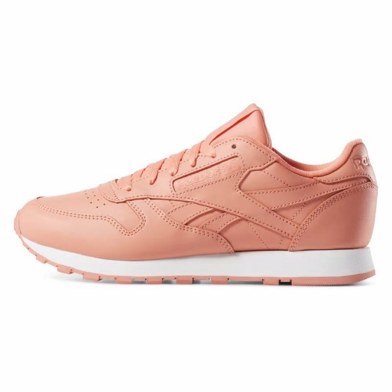 Reebok Classic Leather Tenisky Damske - Ruzove/Biele QJ1355PX